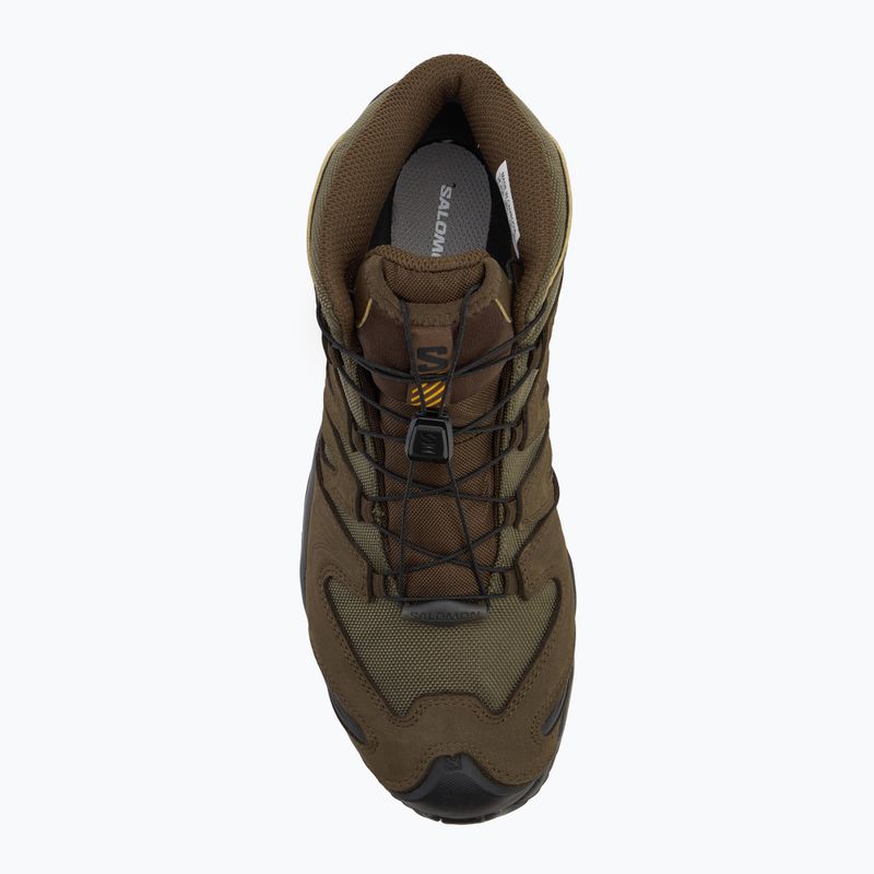 Herren-Trekking-Schuhe Salomon XA Tracker GTX earth brown/olive night/schwarz 5