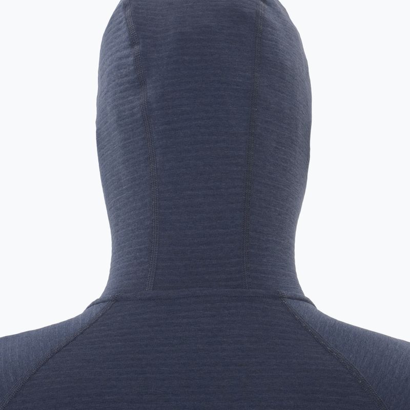 Herren Salomon Essential Lightwarm Hoodie blau Nächte trekking Sweatshirt 3