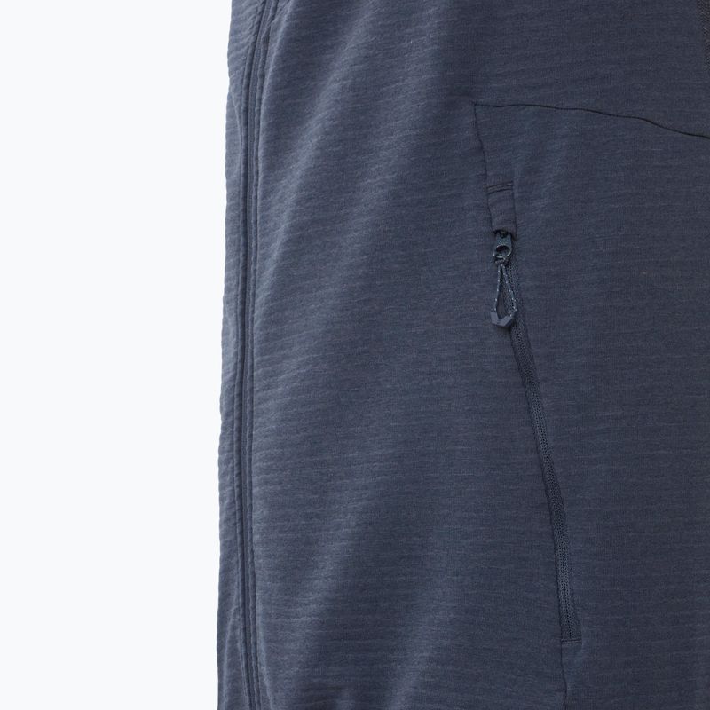 Herren Salomon Essential Lightwarm Hoodie blau Nächte trekking Sweatshirt 5