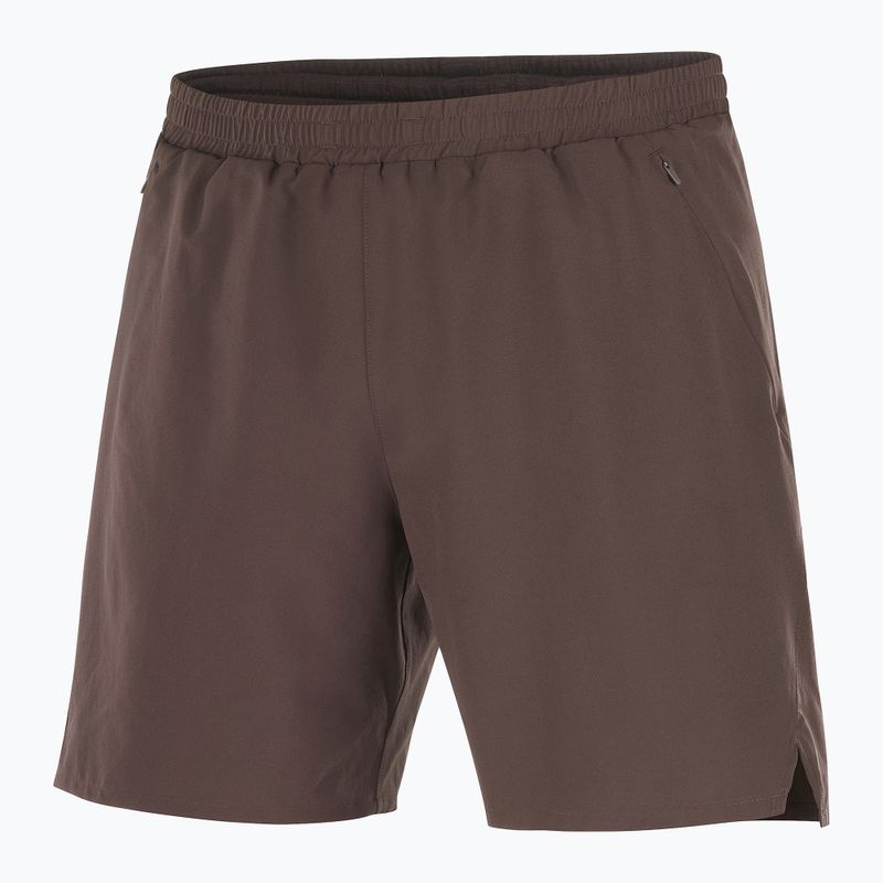 Herren-Laufshorts Salomon Shakeout C 2IN1 7" Kaffee-Bohne 4