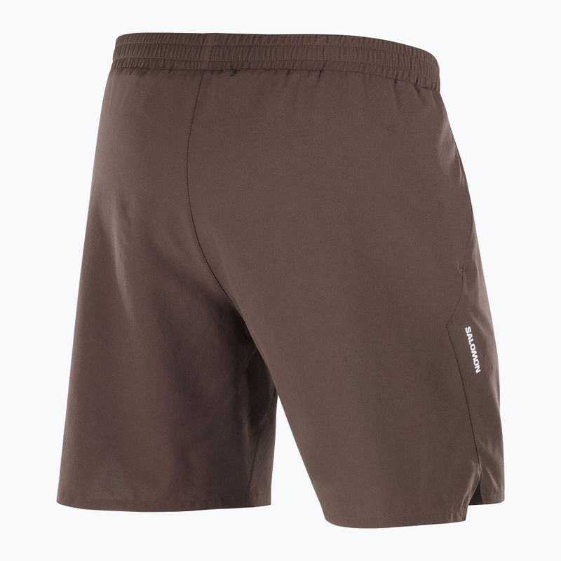 Herren-Laufshorts Salomon Shakeout C 2IN1 7" Kaffee-Bohne 6