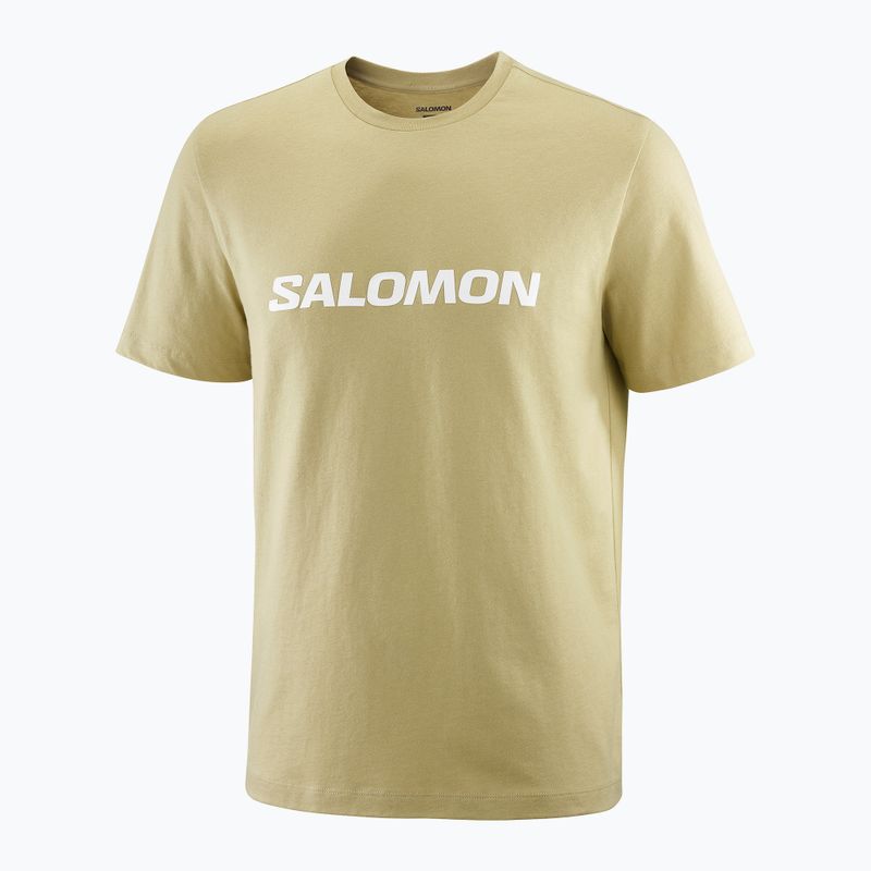 Herren T-Shirt Salomon Logo grau grün 3