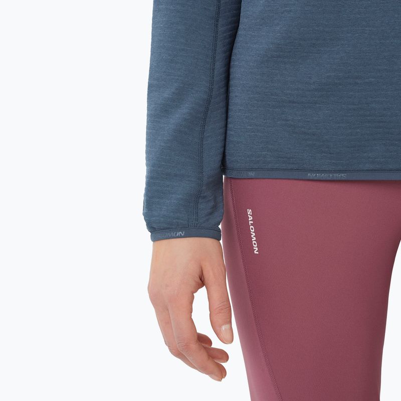 Damen-Trekkingpullover Salomon Essential Lightwarm Half Zip blue night 4