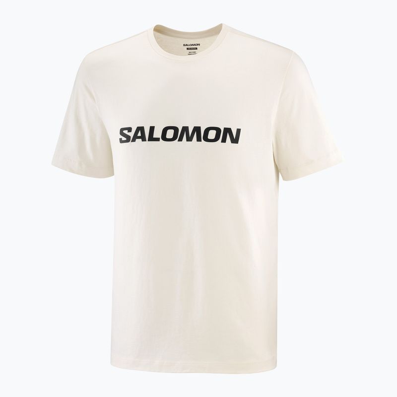 Herren T-Shirt Salomon Logo whisper white 3