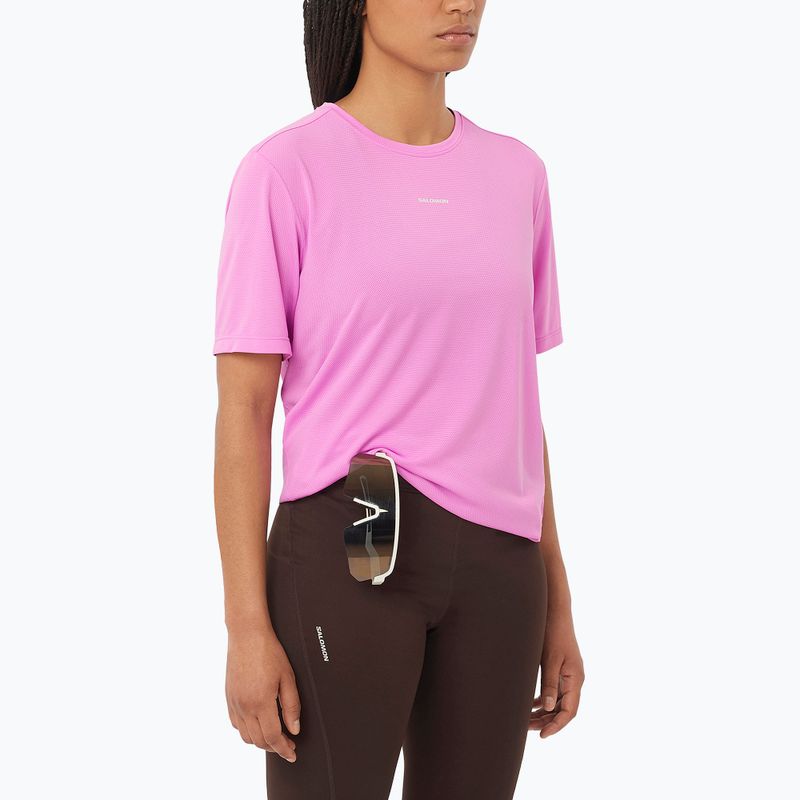 Damen T-Shirt Salomon Shakeout Core cyclamen