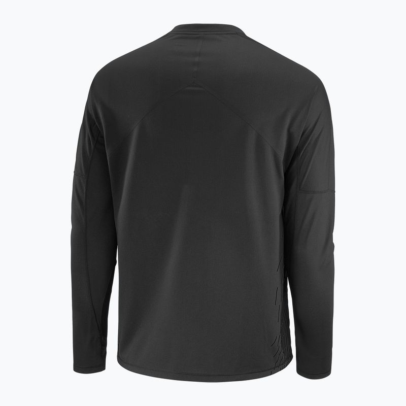 Langarm-Laufshirt für Herren Salomon Sense Aero GFX deep black 4