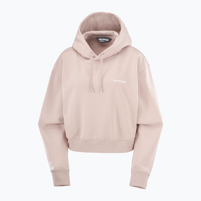Damen Trekking-Sweatshirt Salomon Short Hoodie etherea