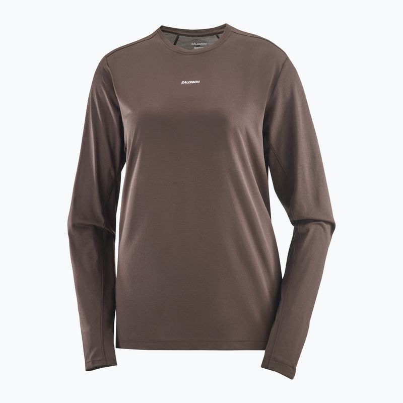 Damen-Longsleeve Salomon Shakeout Core Kaffeebohne 3