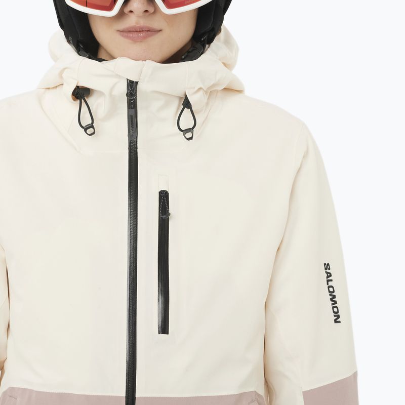 Damen-Skijacke Salomon Highland whisper white/etherea 3