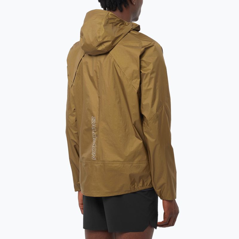 Herren-Laufjacke Salomon Bonatti Waterproof brilliant olive 2