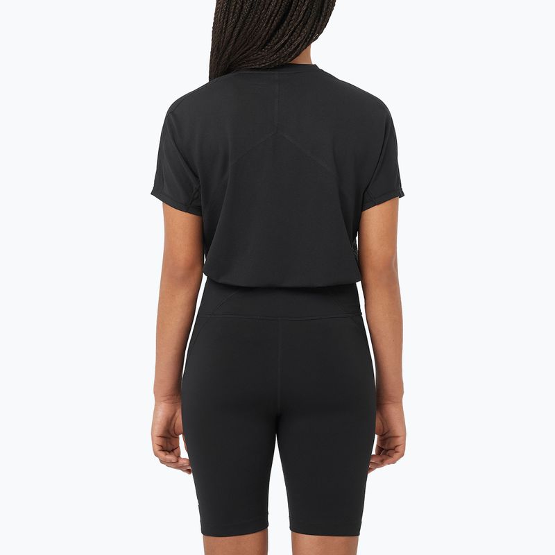 Damen-Laufshirt Salomon Sense Aero SS Tee GFX deep black 2