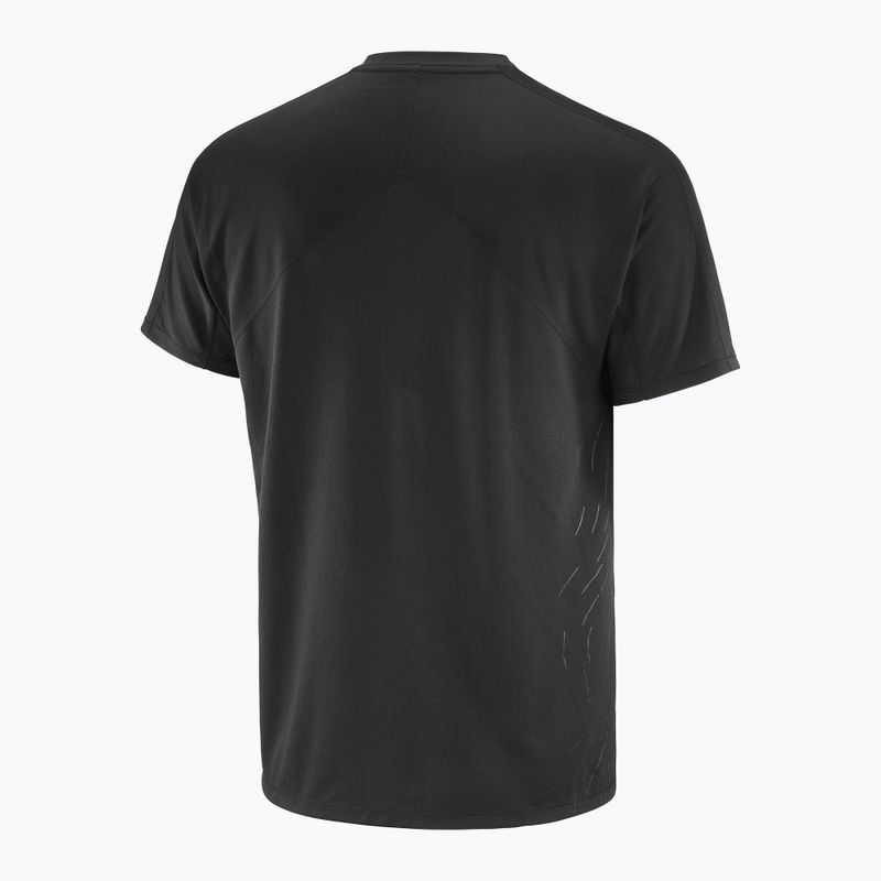Herren-Laufshirt Salomon Sense Aero GFX deep black 4