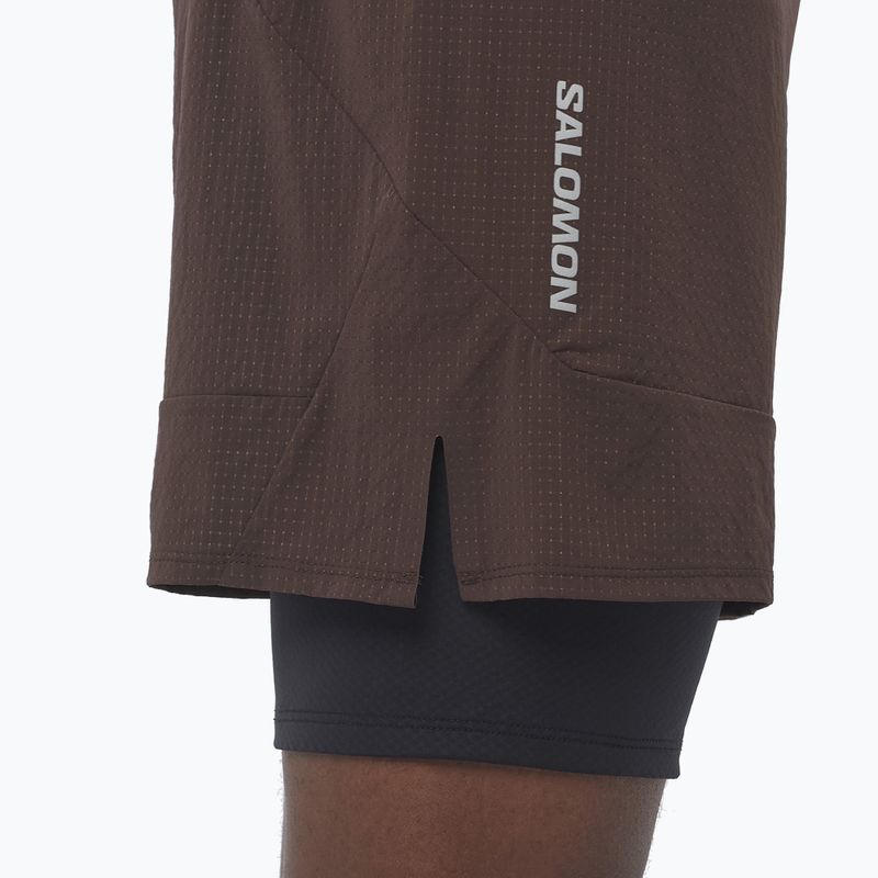 Salomon Sense 2IN1 Laufshorts für Herren Kaffeebohne 4