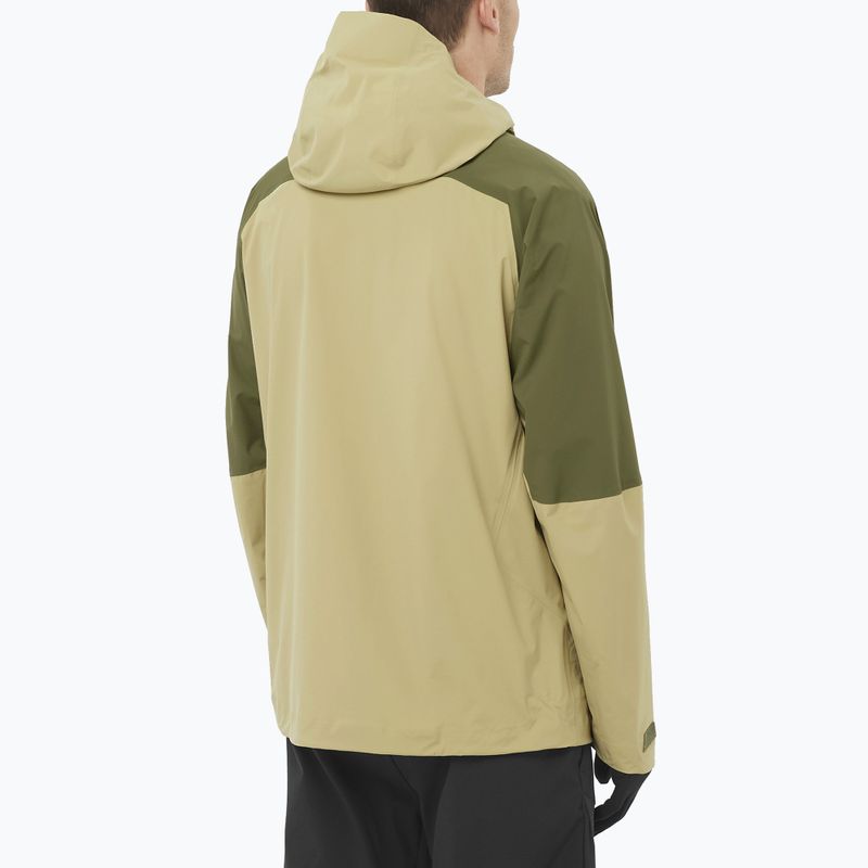 Herren Softshell-Jacke Salomon Outherpath Pro 2.5 l grau grün/weinblatt 2