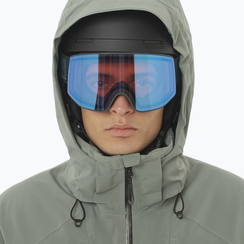 Herren-Skijacke Salomon Brilliant 2.0 Sedona Sage/Grün 3