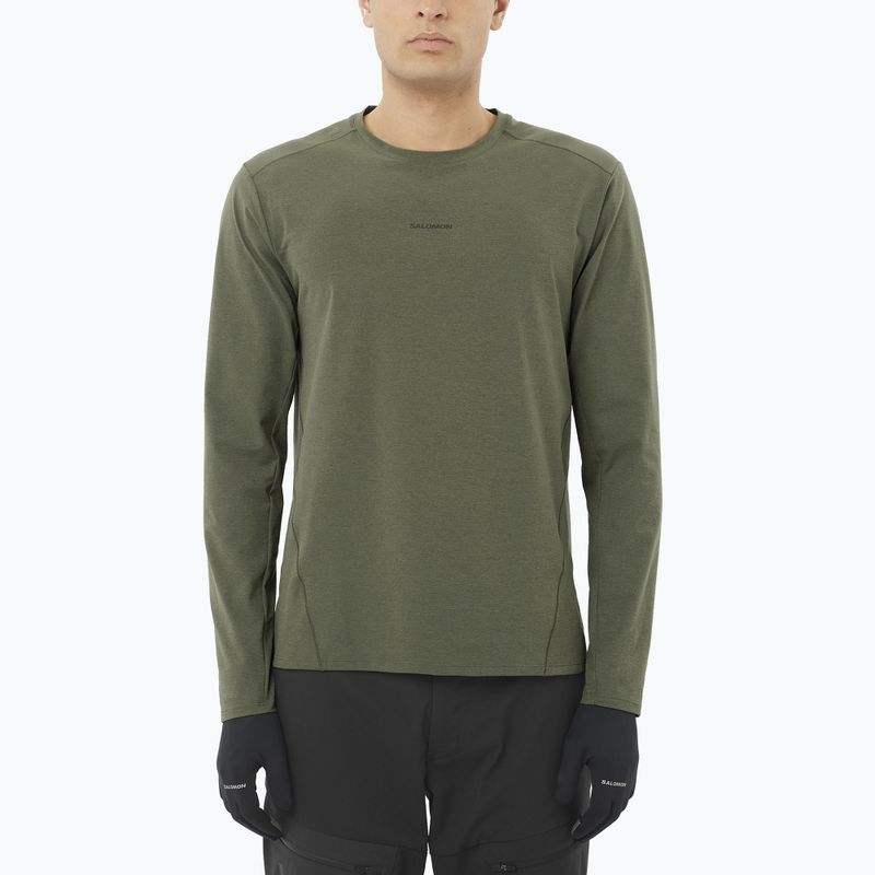 Langarmshirt Herren Salomon Trackline Traubenblatt