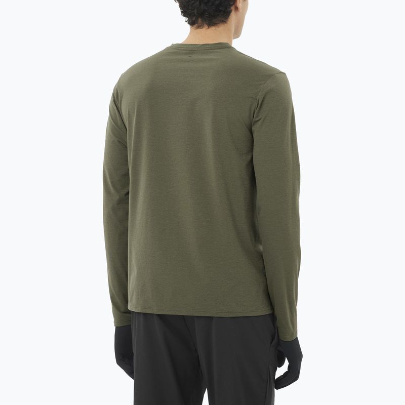 Langarmshirt Herren Salomon Trackline Traubenblatt 2
