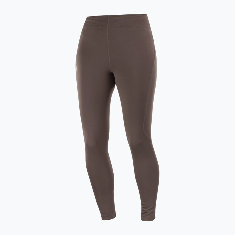 Damen-Laufleggings Salomon SHAKEout Core 28" coffee bean 3