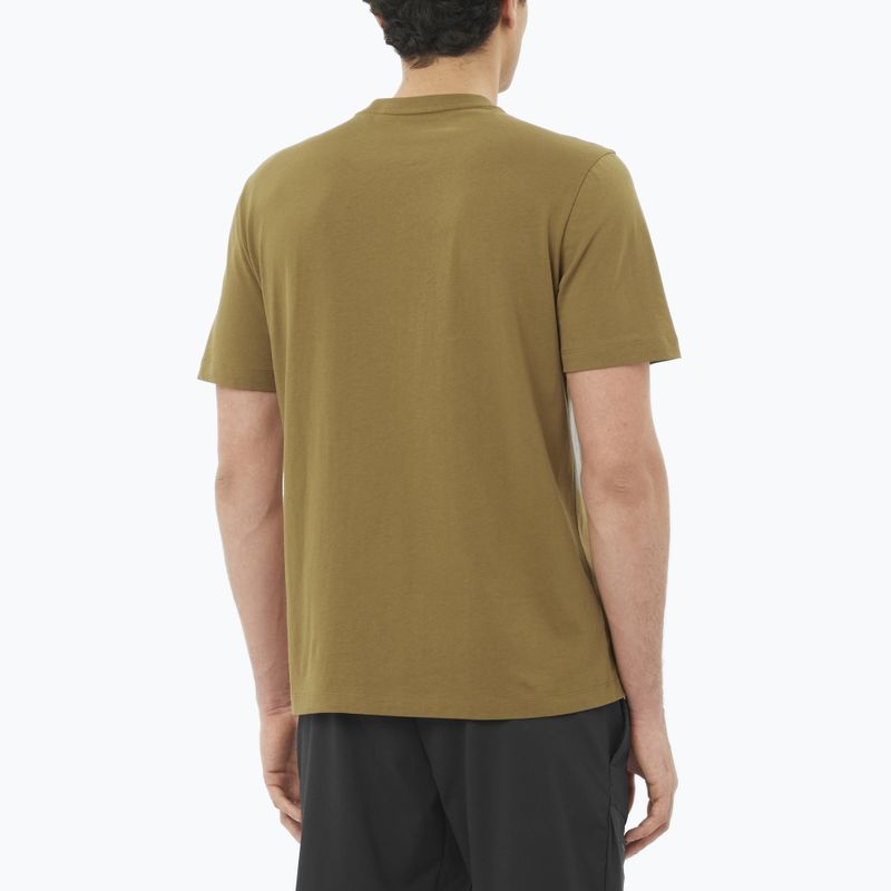 Herren T-Shirt Salomon Logo brilliant olive 2