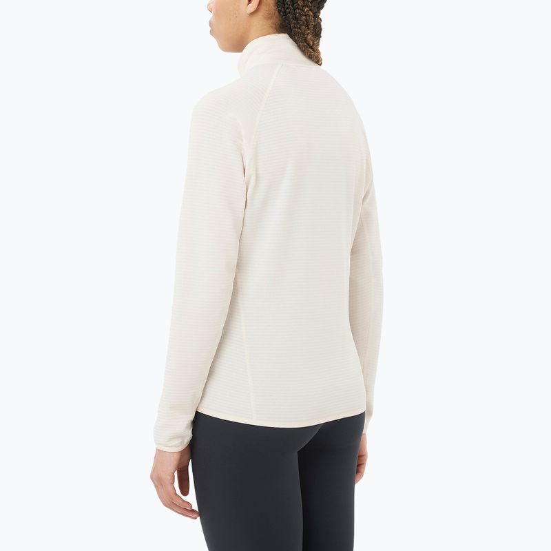 Damen-Trekkingsweatshirt Salomon Essential Lightwarm Full Zip whisper white 2