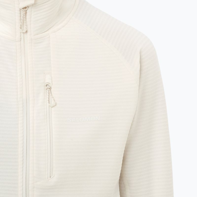 Damen-Trekkingsweatshirt Salomon Essential Lightwarm Full Zip whisper white 3