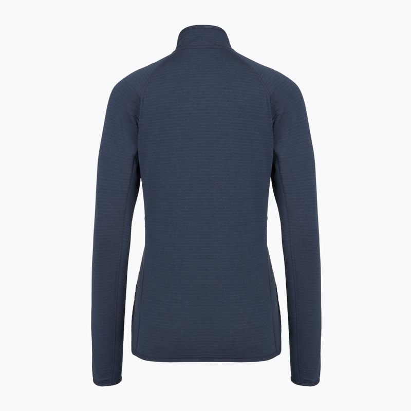 Fleecejacke für Damen Salomon Lightwarm Full Zip blue nights 6