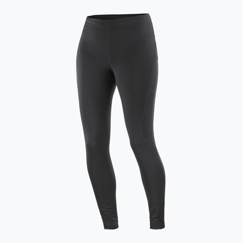 Damen-Laufleggings Salomon Shakeout Core Warm deep black 5
