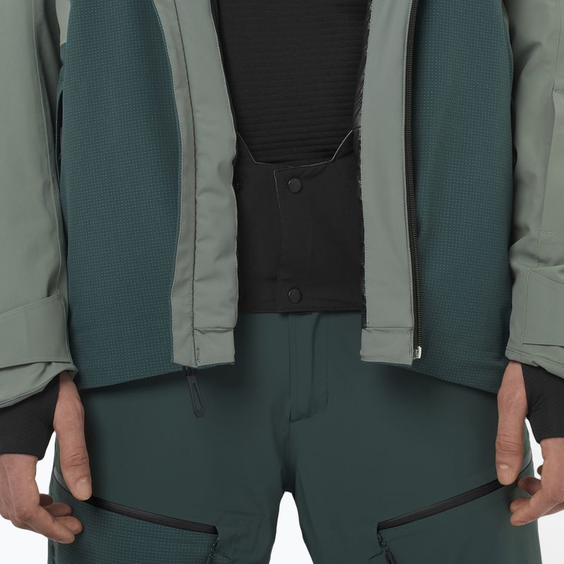 Herren-Skijacke Salomon Spectral green gables/sedona 5