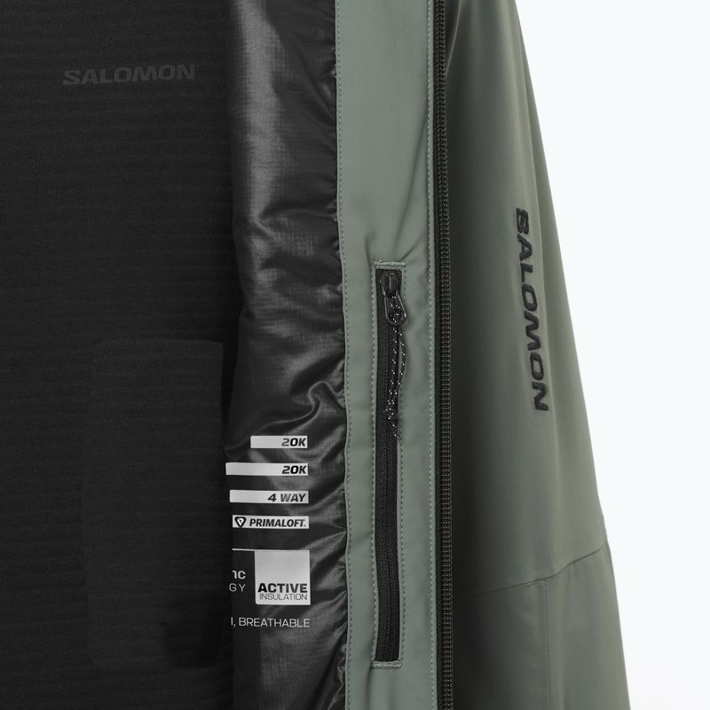 Herren-Skijacke Salomon Spectral green gables/sedona 8