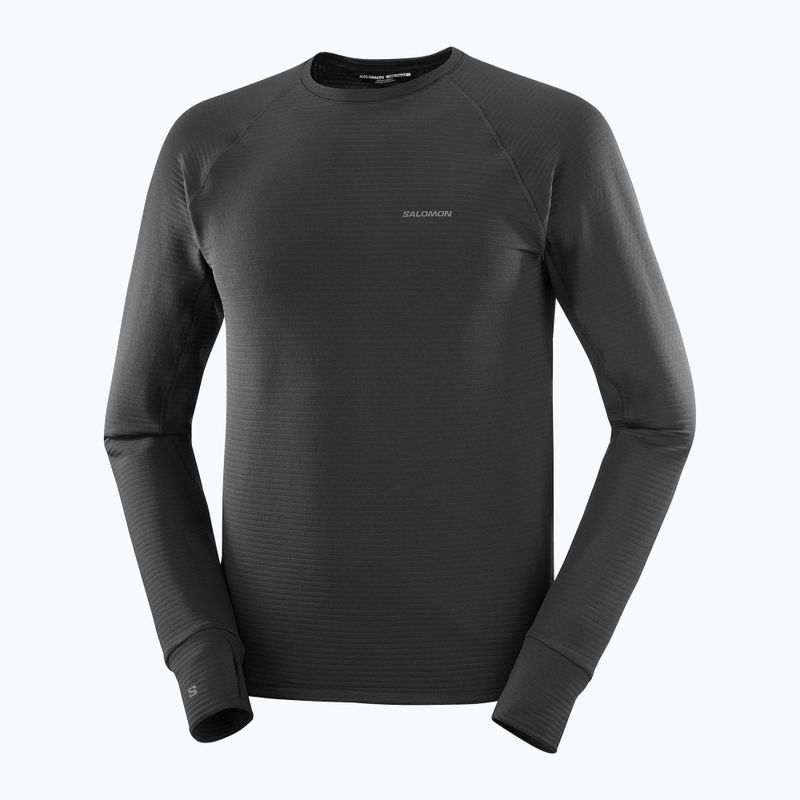 Herrenpullover Salomon Essential Lightwarm CN deep black 5
