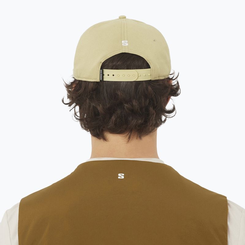 Salomon Logo Flat Cap grau-grün 5