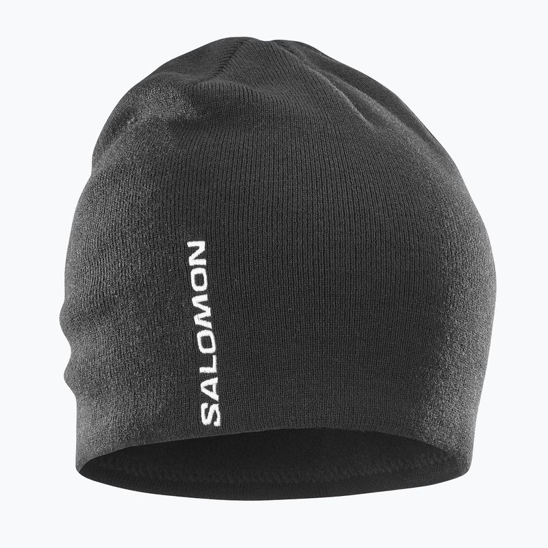 Salomon Wintermütze Graphic deep black