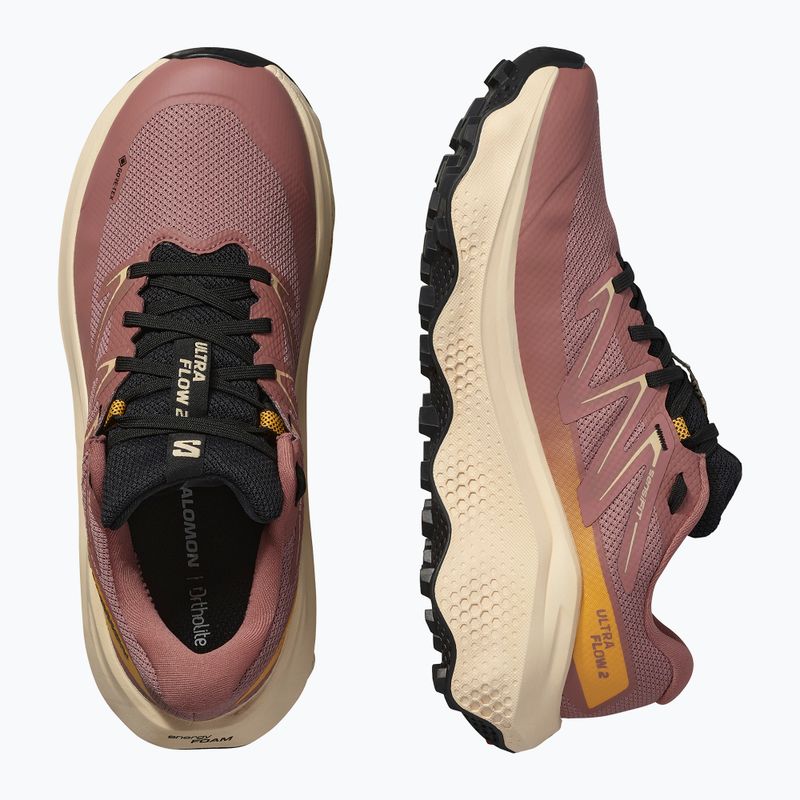 Damen-Laufschuhe Salomon Ultra Flow 2 GTX burlwood/tender peach/warm apricot 8