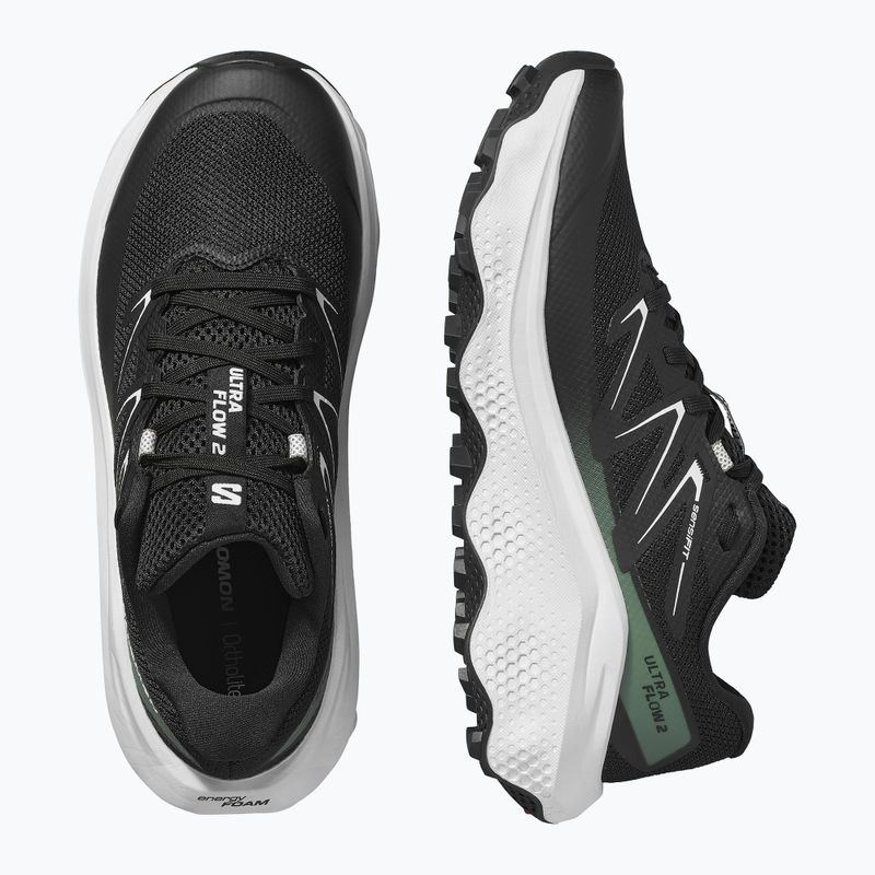 Damen Laufschuhe Salomon Ultra Flow 2 schwarz/weiß/agave grün 13