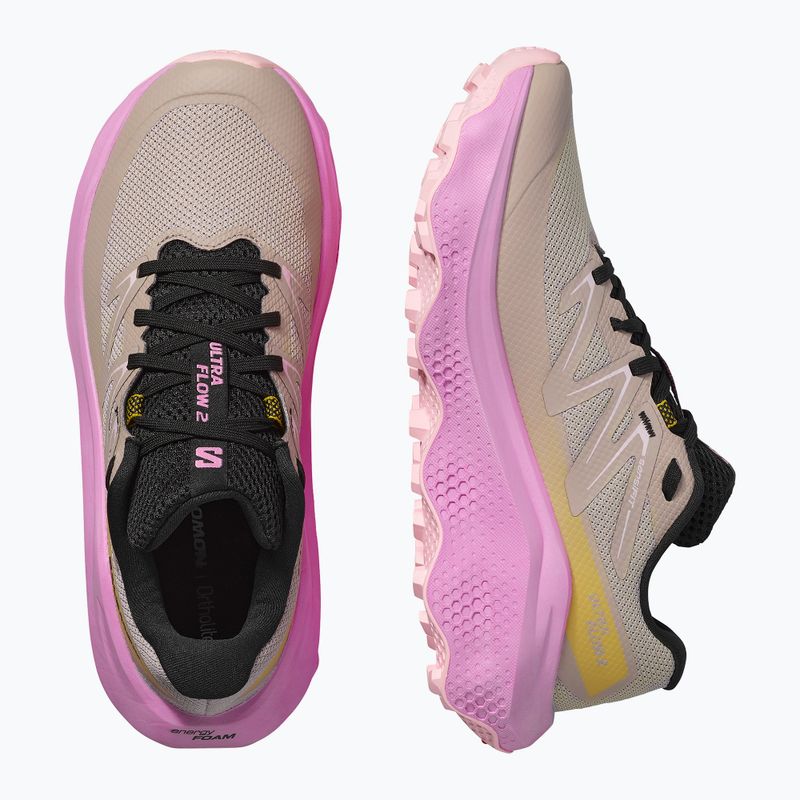Damen-Laufschuhe Salomon Ultra Flow 2 etherea/cyclamen/schwarz 8