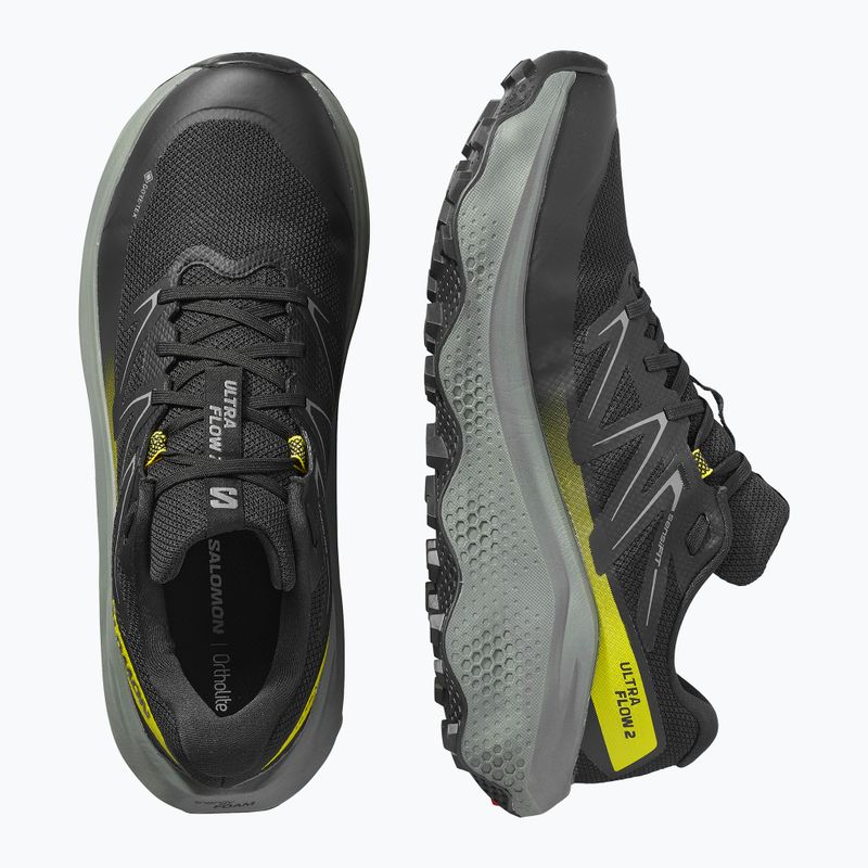 Herren-Laufschuhe Salomon Ultra Flow 2 GTX schwarz/sedona sage/incaberry 12