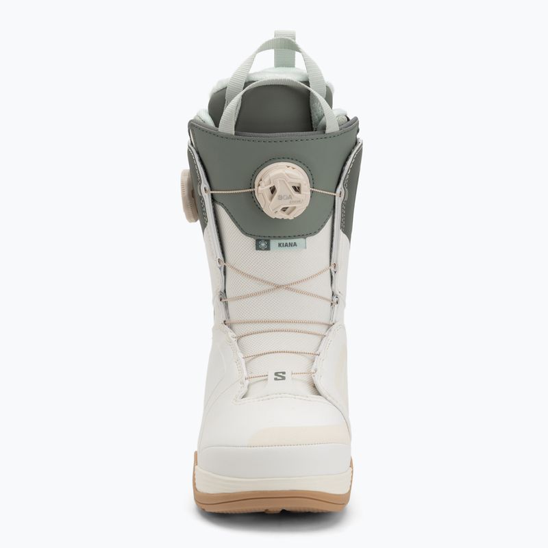 Damen Snowboardboots Salomon Kiana Dual Boa W vanilla ice/agave green/clearly aqua 3