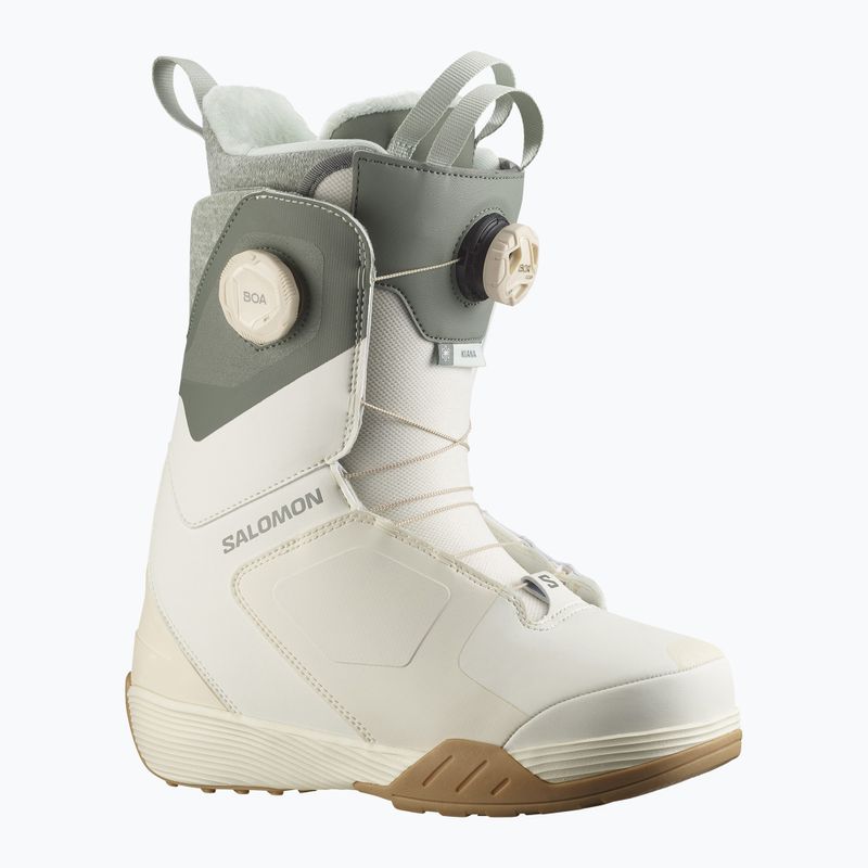 Damen Snowboardboots Salomon Kiana Dual Boa W vanilla ice/agave green/clearly aqua 6