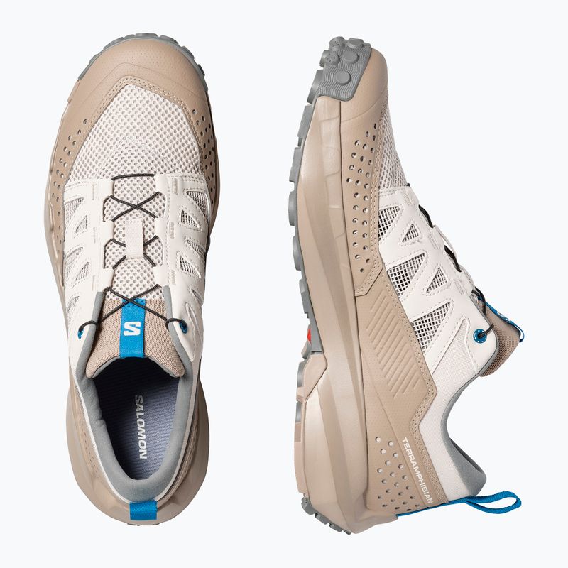 Herren-Trekkingschuhe Salomon Techamphibian 5 rainy day/desert tan/mykonos blue 6