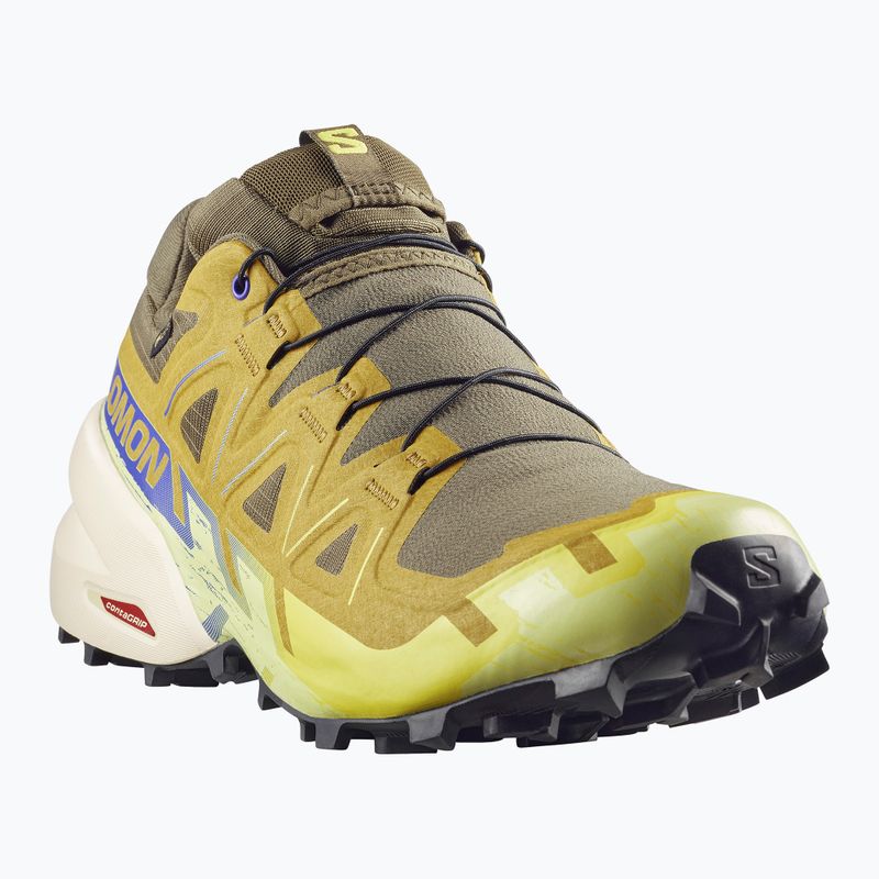 Herren-Laufschuhe Salomon Speedcross 6 GTX grape leaf/aspargus green 2