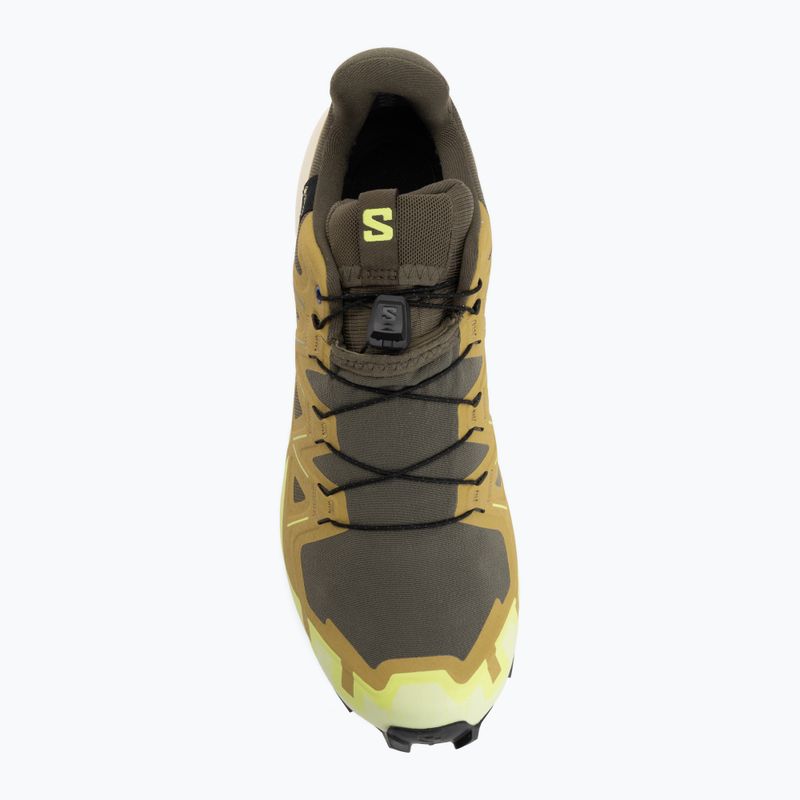 Herren-Laufschuhe Salomon Speedcross 6 GTX grape leaf/aspargus green 5