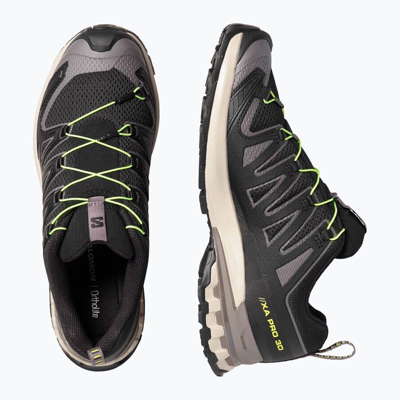 Laufschuhe für Herren Salomon XA Pro 3D V9 black/dark gull gray/acid lime 5