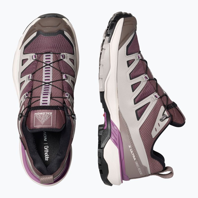 Trekkingschuhe Damen Salomon X Ultra 360 Edge GTX huckleberry/paloma 4
