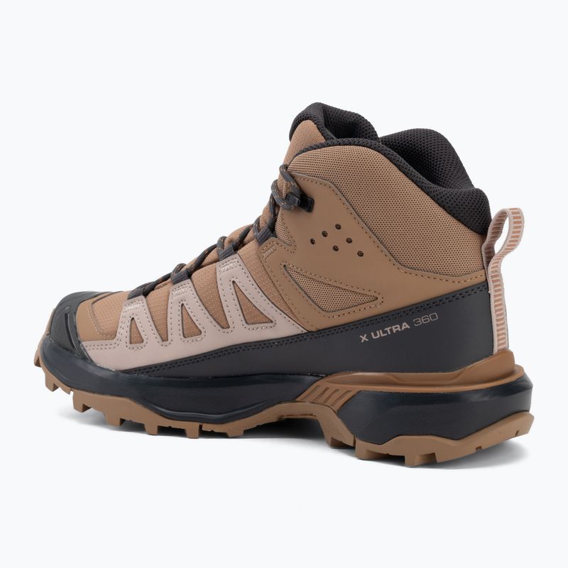 Trekkingschuhe Damen Salomon X Ultra 360 MID GTX burro/shadow 3