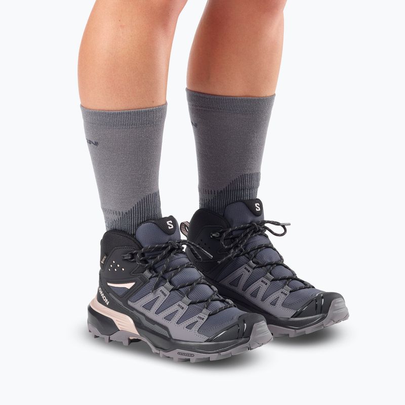 Trekkingschuhe Damen Salomon X Ultra 360 MID GTX nine iron/excalibur 8