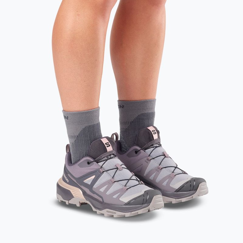 Trekkingschuhe Damen Salomon X Ultra 360 gull/nine iron/shadow 8