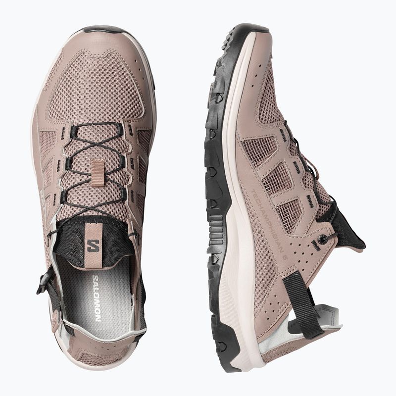 Herren-Wanderschuhe Salomon Techamphibian 5 walnut/wrought iron/black 6