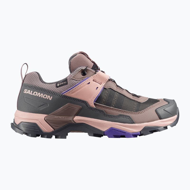 Trekkingschuhe Damen Salomon X ULTRA 5 GTX iron/shadow/deep black 8