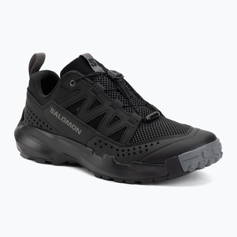 Herren-Wanderschuhe Salomon Techamphibian 5 black/black/castlerock