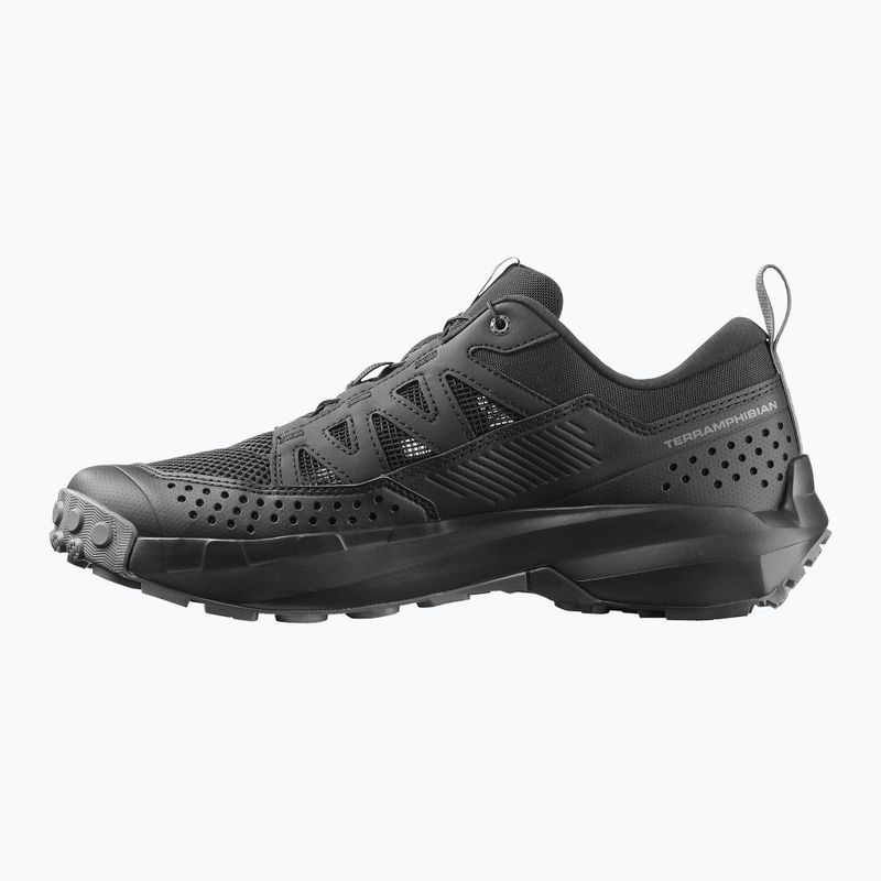 Herren-Wanderschuhe Salomon Techamphibian 5 black/black/castlerock 3